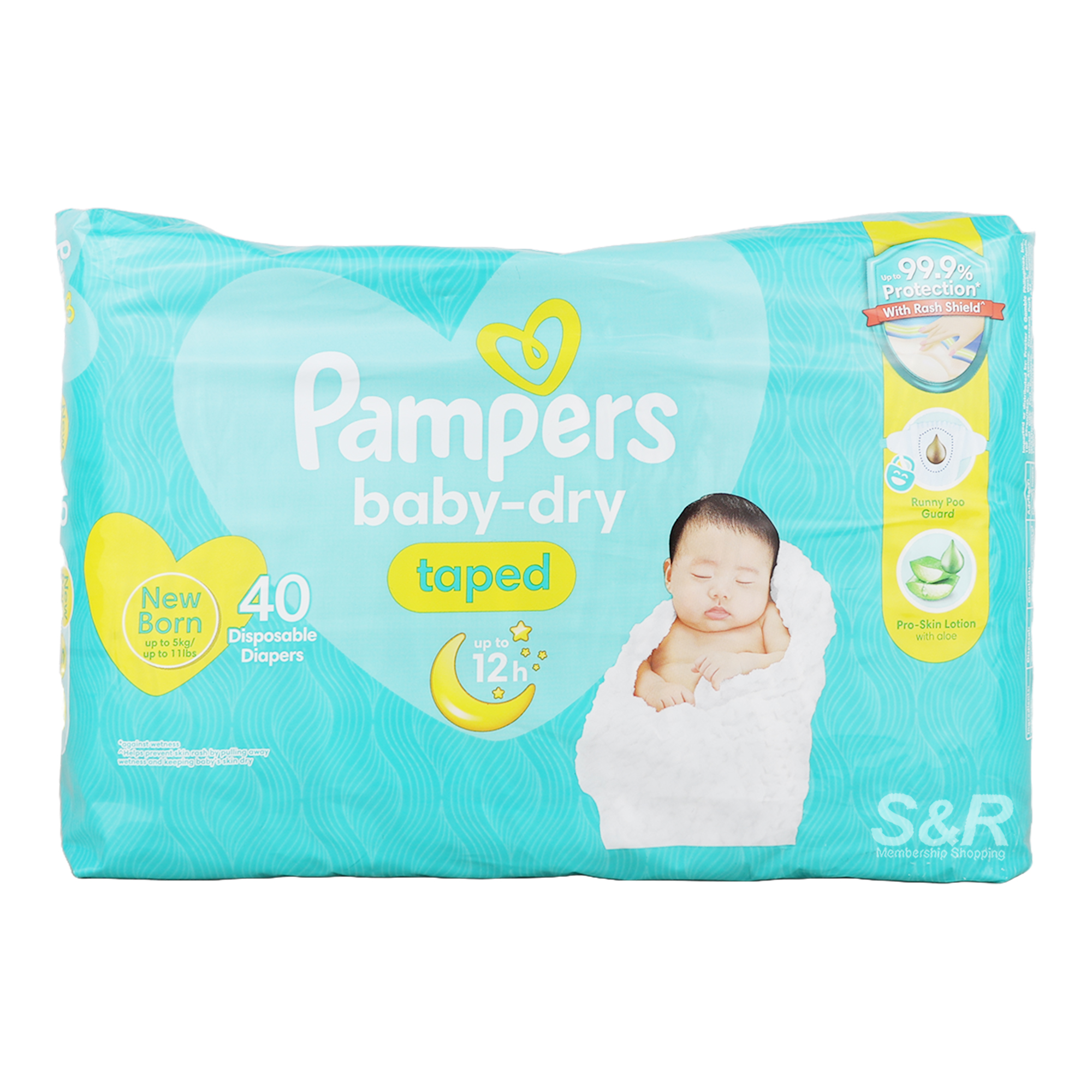 Pampers Baby-Dry Taped for New Born 40pcs